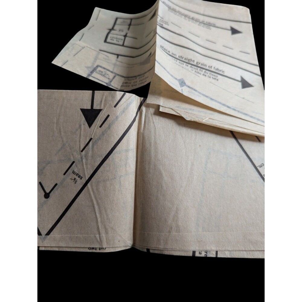 Vintage 1974 Simplicity Pattern 6430 Misses Cap Visors Cut But Complete FreeShip - Picture 3 of 4